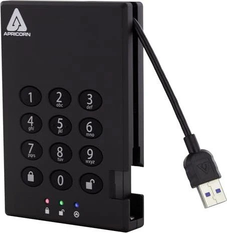 Apricorn Aegis Padlock, 500GB, USB-A 3.0