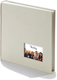 Peter Hadley Buch Fotoalbum Live 25x25/60 weiße Seiten creme