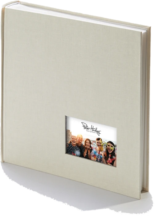 Peter Hadley Buch Fotoalbum Live 25x25/60 weiße Seiten creme