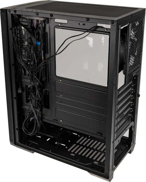 BitFenix Nova Mesh SE TG 4ARGB, schwarz, inkl. 4x Lüfter, Lüfter LED RGB, Glasfenster