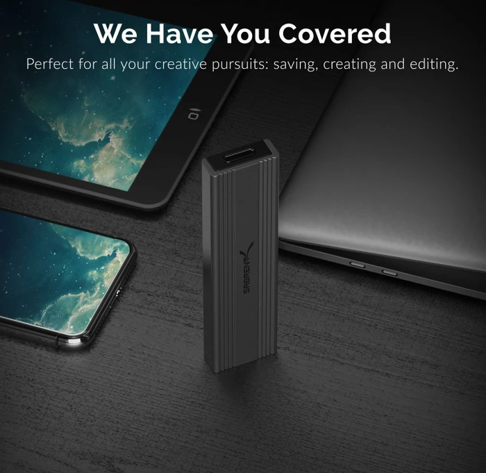 Sabrent USB 3.1 Typ-C Tool-Free Enclosure, USB-C 3.1