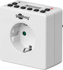 Wentronic goobay digitale Wochenzeitschaltuhr, IP20, weiß