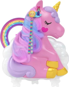 Mattel Polly Pocket - Einhorn Haarspiel Schatulle