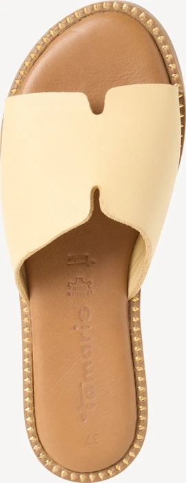 Tamaris Lederpantolette gelb (Damen)