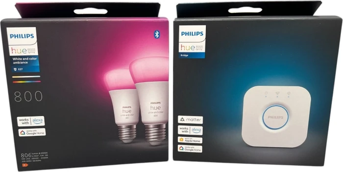 Philips Hue White and Color Ambiance 800 E27 9W Starter-Kit