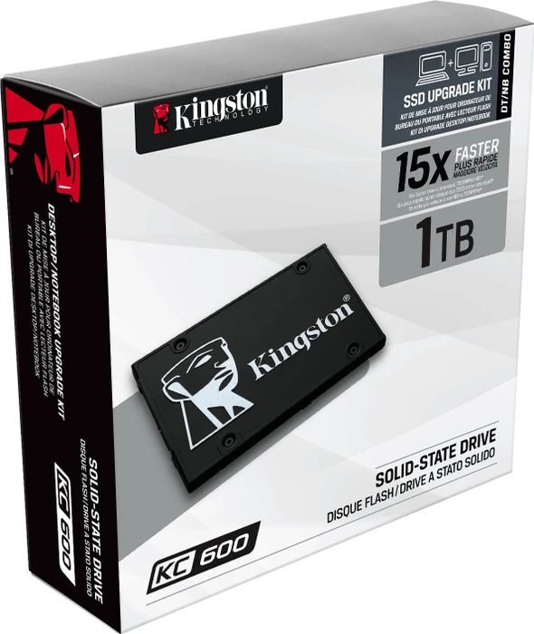 Kingston SSDNow KC600 - Upgrade Bundle Kit 1024GB, 2.5" / SATA 6Gb/s