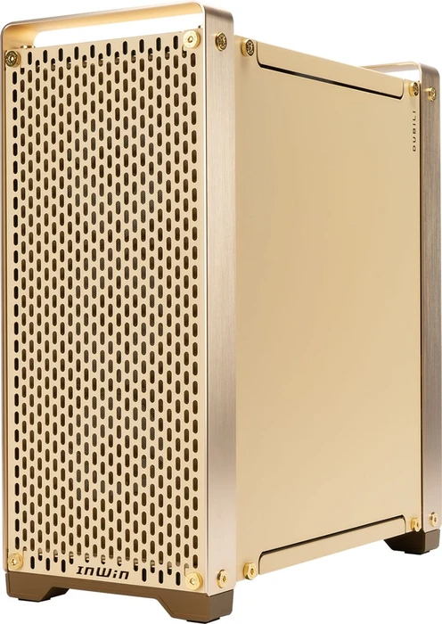 In Win Dubili Champagne Gold, vormontiert, gold, Glasfenster