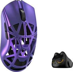 WLMouse Beast X Pro Wireless 8K Magnesium Gaming Mouse, Solid Side + Omron Optical, violett, USB