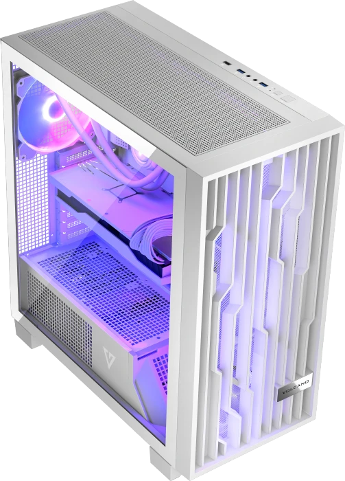 Modecom Volcano Perun Apex ARGB 3F White, Glasfenster