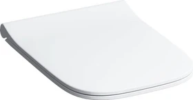 Geberit Smyle Square WC-Sitz schmales Design, Sandwichform, Absenkautomatik, weiß/glänzend