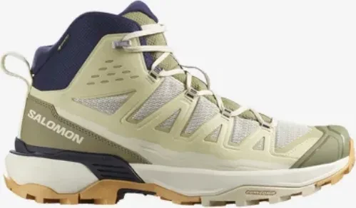Salomon X Ultra 360 Edge Mid GTX almond milk/aloe/maritime blue (Herren)
