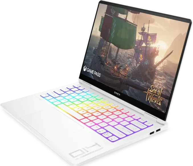 HP OMEN Transcend Laptop 14-fb1196ng, Ceramic White, Core Ultra 9 285H, 32GB RAM, 2TB SSD, GeForce RTX 5070, DE