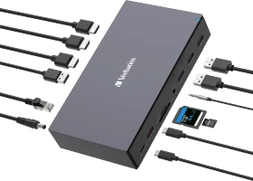 Verbatim USB-C Pro Docking Station CDS-17, USB-C 3.1 [Buchse] (32172)