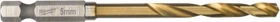 Milwaukee Red Hex Shockwave HSS-G TiN Metallbohrer, 5x31x80mm, 1 Stück