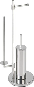 Wenko Universalo Neo WC-Garnitur silber Metall