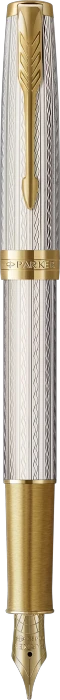 Parker Sonnet silver mistral/gold trim, rechte Hand, fein, Geschenkbox (2119792) – Bild 3 von 7