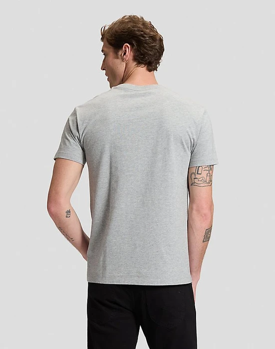 Lee Slim Ultimate Pocket T-Shirt kurzarm mid grey mele (Herren)