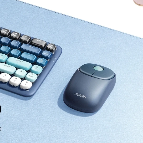 Ugreen MU102 FUN+ Wireless Mouse, blau, USB/Bluetooth