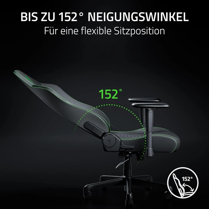 Razer Iskur V2 X NewGen Gamingstuhl, schwarz/grün