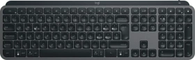 Logitech MX Keys S, Graphite, schwarz, LEDs weiß, Logi Bolt, USB/Bluetooth, IT (920-011575)