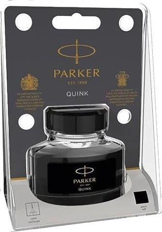 Parker Quink Tintenfass schwarz, 57ml, Blister