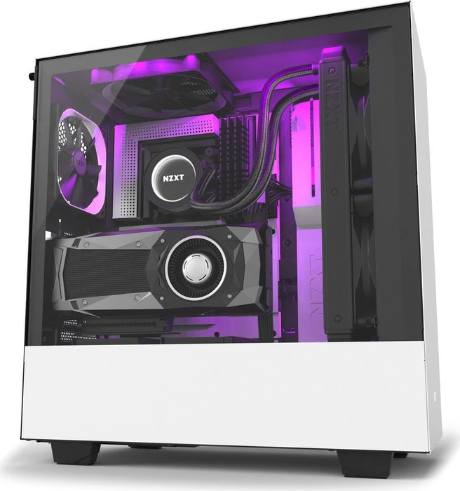 NZXT H500i weiß, Glasfenster