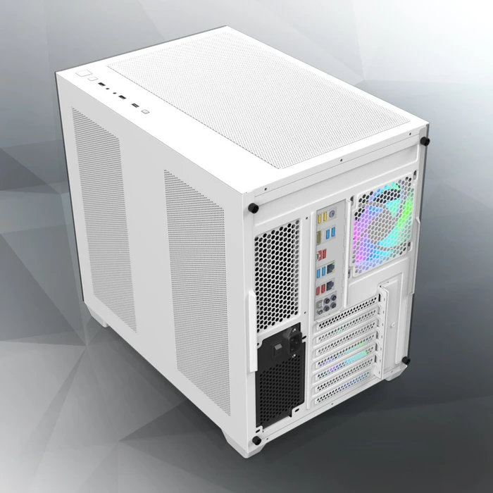 Raijintek Paean C7, weiß, Glasfenster