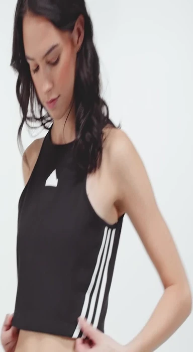 adidas Future Icons 3-Streifen Shirt ärmellos schwarz (Damen)