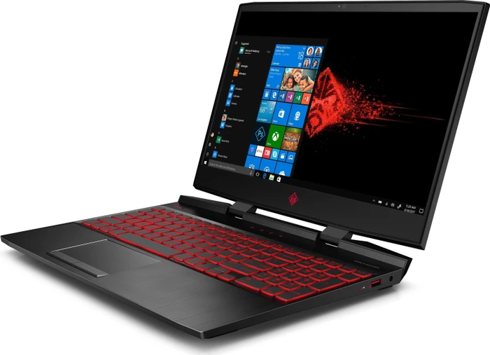 HP OMEN by HP Laptop 15-dc0313ng, Shadow Black, Core i7-8750H, 12GB RAM, 256GB SSD, 1TB HDD, GeForce GTX 1050 Ti, DE