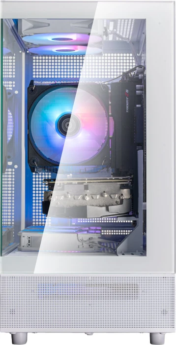 SilverStone Lucid 04, weiß, Glasfenster