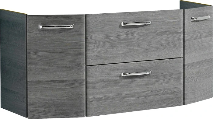 Pelipal Quick 328 Unterschrank 515x1110x480mm 2 Drehtüren, 1 Klappe, 1 Auszug inkl. Türdämpfer, wandhängend