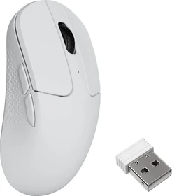 Keychron M3 mini Wireless Mouse weiß, 8K PixArt 3950, USB/Bluetooth (M3M-A24)