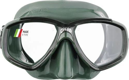 Cressi Perla Dark Tauchermaske grün/schwarz