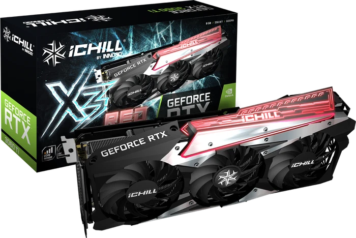 INNO3D GeForce RTX 3060 Ti iCHILL X3 RED, 8GB GDDR6, HDMI, 3x DP