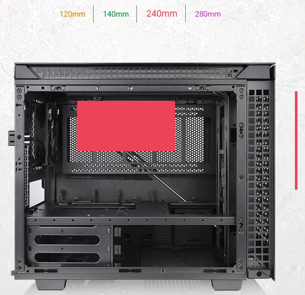 Thermaltake Divider 200 TG Air, schwarz, Glasfenster