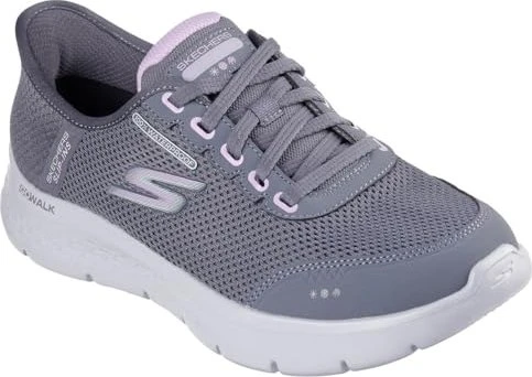 Skechers Go Walk Flex - Clear Creek charcoal textile/lavender trim (Damen)