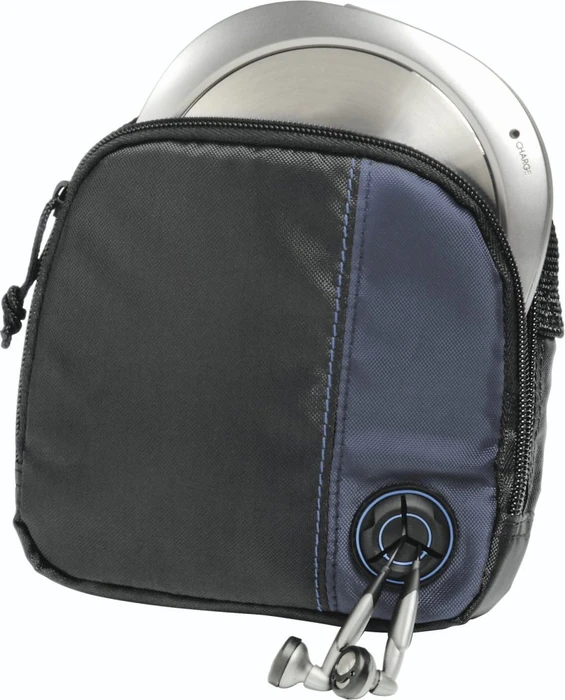 Hama CD-Player-Bag für Discman und 3 CDs CD/DVD-Tasche schwarz/blau