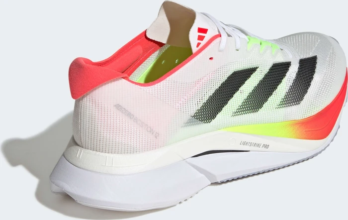 adidas Adizero Boston 12 cloud white/core black/lucid red (Herren)