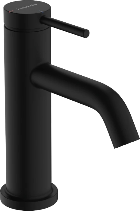 Hansgrohe Tecturis S Einhebel-Waschbeckenarmatur 80 CoolStart EcoSmart+ mit Zugstangen-Ablaufgarnitur mattschwarz