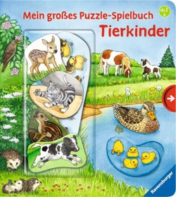 Ravensburger Puzzle Mein großes Puzzle-Spielbuch Tierkinder