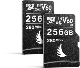 Angelbird AV PRO microSD V60 R280/W160 256GB Kit, UHS-II U3, A1, Class 10, 2er-Pack