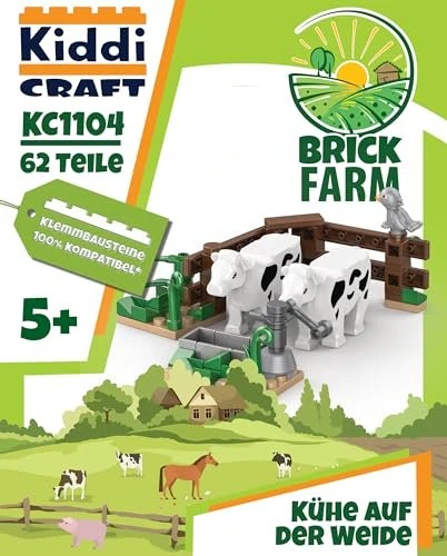 Kiddicraft BrickFarm Kühe auf der Weide