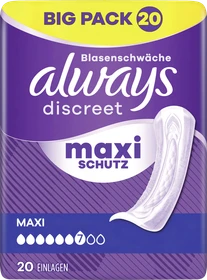Always Discreet Ultimate Tag Hygieneeinlage, 20 Stück