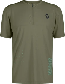 Scott Trail Vertic Zip Trikot kurzarm hay green/black (Herren)