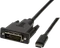 LogiLink USB-C [Stecker] auf DVI [Stecker] Adapterkabel schwarz, 1.8m Vorschaubild