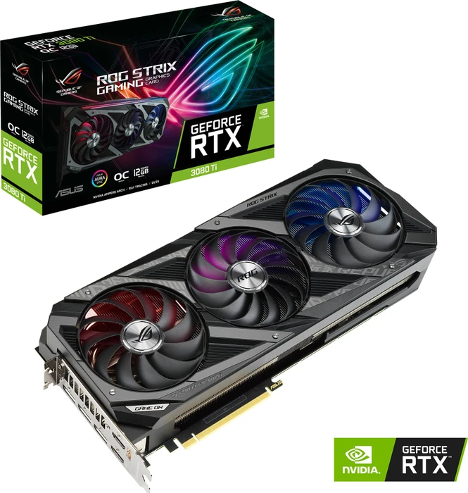 ASUS ROG Strix GeForce RTX 3080 Ti OC, ROG-STRIX-RTX3080TI-O12G-GAMING, 12GB GDDR6X, 2x HDMI, 3x DP