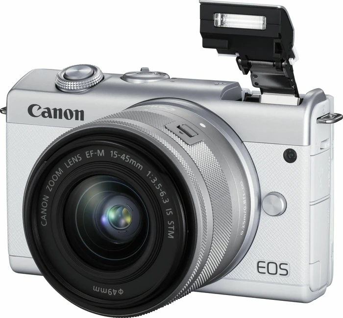 Canon EOS M200 weiß mit Objektiv EF-M 15-45mm 3.5-6.3 IS STM