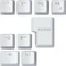 Glorious GMMK V2 Keycap UK English Expansion Set, Kunststoff (ABS) Double-Shot, weiß, 9 Tasten, ISO-UK Vorschaubild