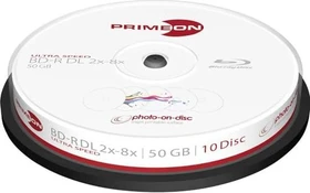 Primeon photo-on-disc BD-R 50GB, 8x, 10er Spindel, printable