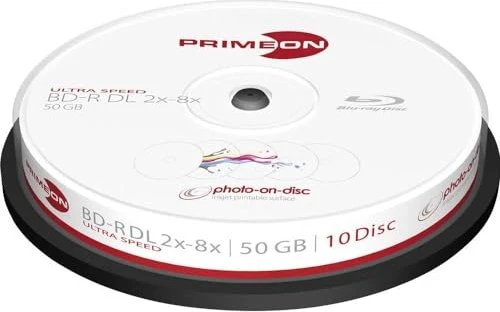 Primeon photo-on-disc BD-R 50GB, 8x, 10er Spindel, printable
